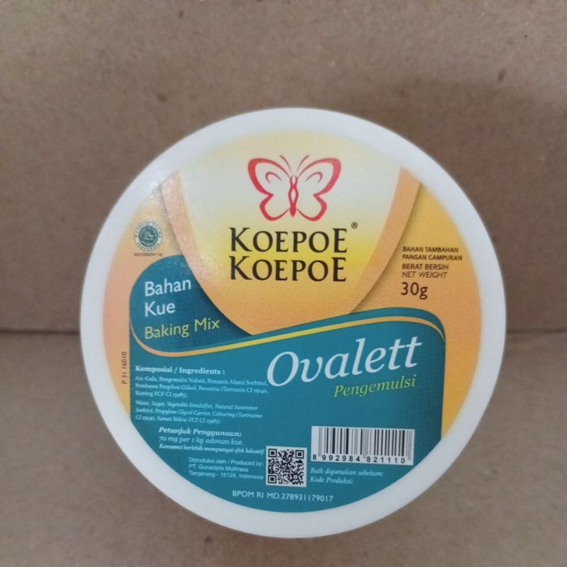 

Bahan kue Ovalett cap koepoe koepoe 30gr