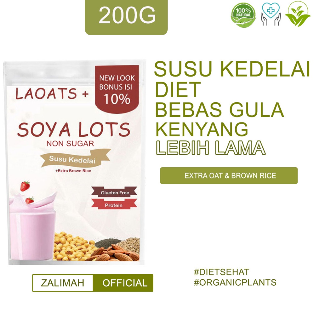 

Susu Kedelai Bubuk Protein Oat Milk Soya Milk Susu Low Fat Rendah Lemak Untuk Diet Non Sugar Laoats