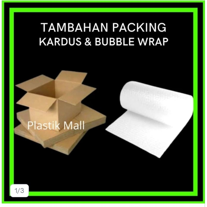

Bubble Wrap ( Beli barang ini supaya barang anda aman ) - Bubble + Kardus