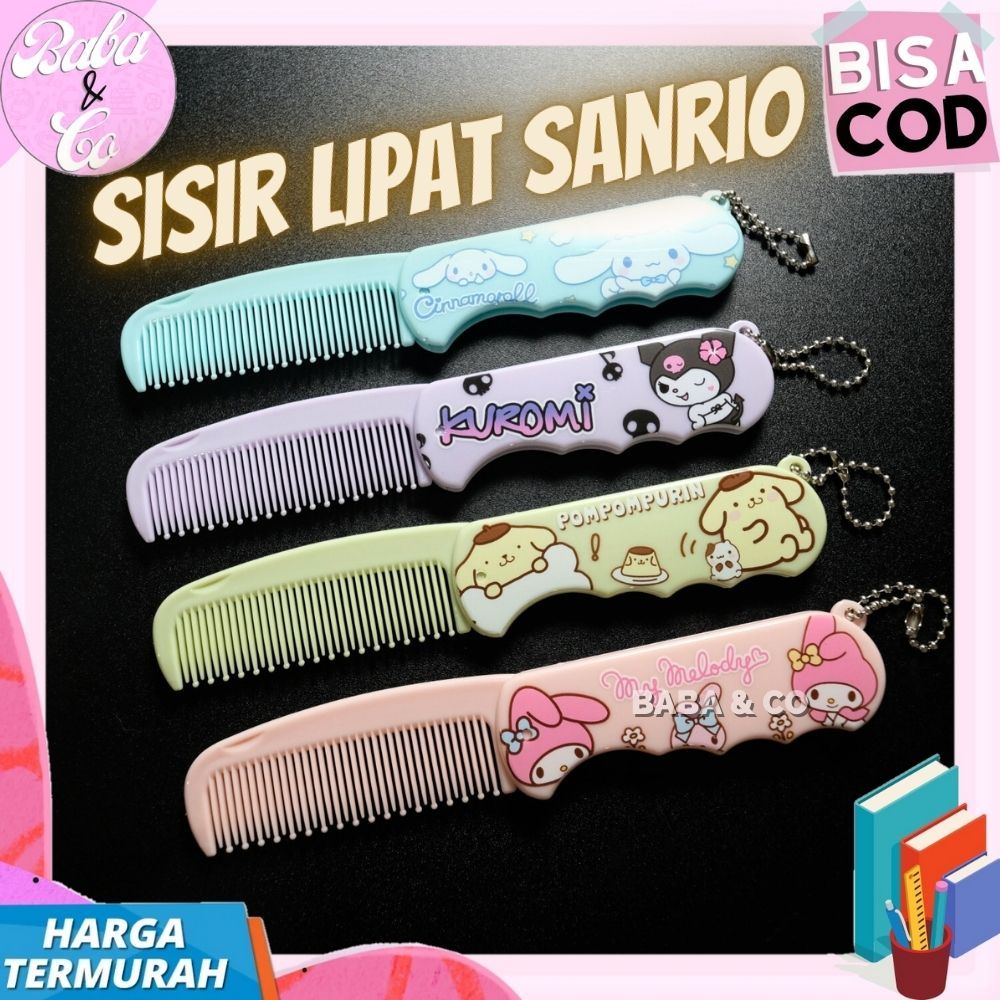 SISIR SANRIO SISIR LIPAT SANRIO LUCU UNIK SISIR RAMBUT LIPAT SANRIO