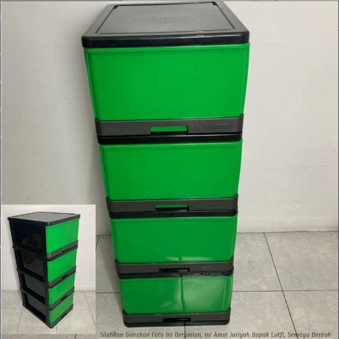 20.Laci Container Plastik 4 Susun Jumbo Miracle