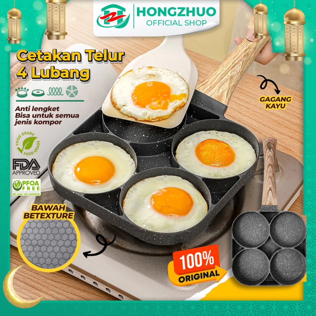 PROMO HONGZHUO PANCI PENGGORENGAN TELUR PANCAKE/PANCI STEAK GRILL EGG TELUR OMELET PAN BREAKFAST /