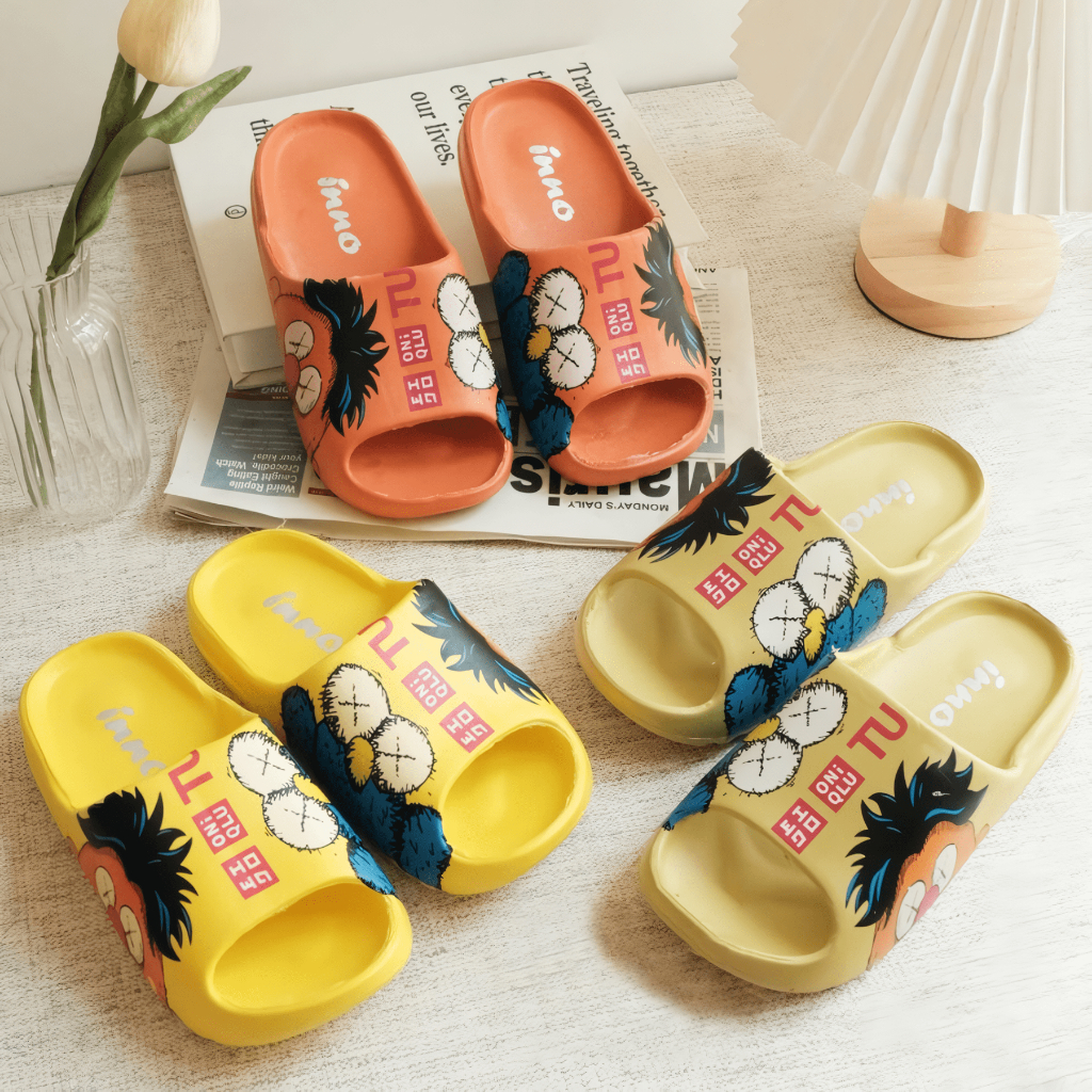 Sandal Anak Selop Karet Sesame Street x Kaws Uniqlo/ Sandal Anak Selop Karet 9020