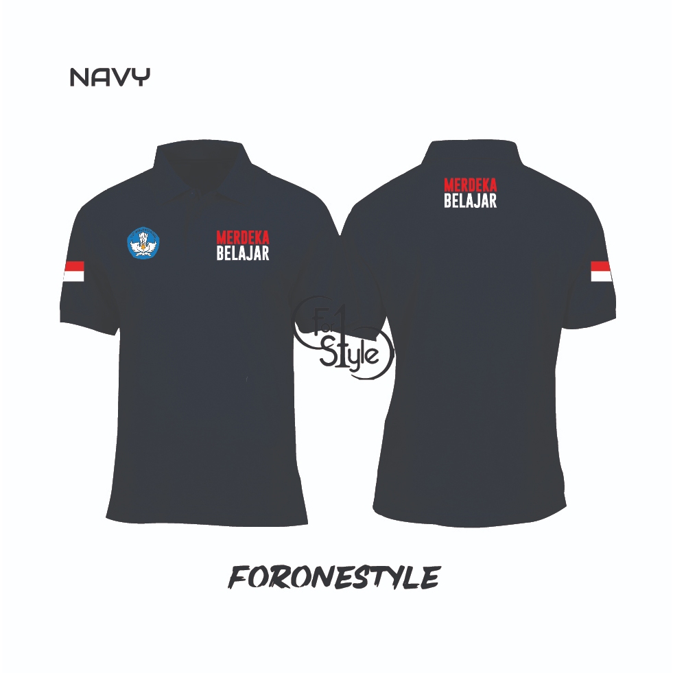 KAOS KERAH MERDEKA BELAJAR - POLO MERDEKA BELAJAR - POLO PENDIDIKAN