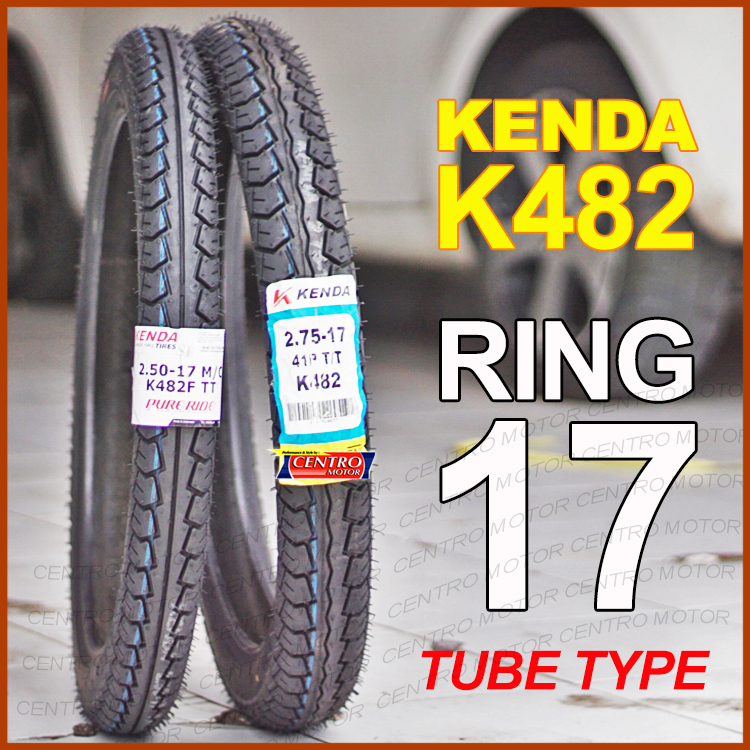 Kenda K482 RING 17 Tube Type. Ban Motor Bebek (perlu pakai ban dalam)