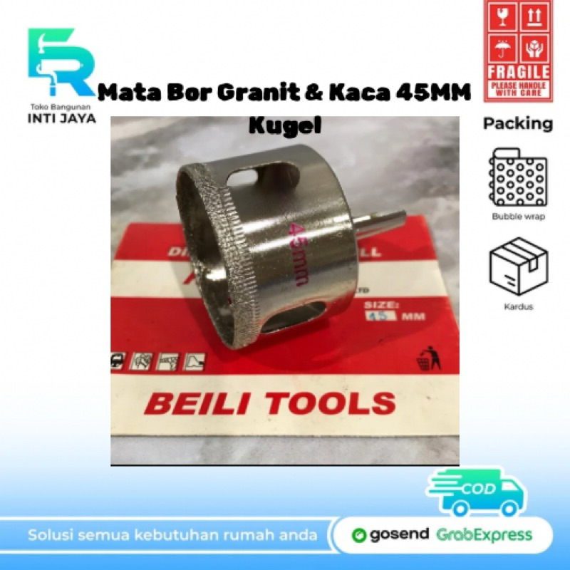[Untuk Pipa 3/4Inch]Mata Bor Granit & Kaca Kugel 45MM