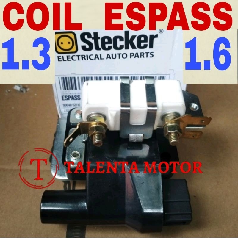 BERGARANSI. COIL BUAT DELCO CDI ESPASS MESIN KARBU 1.3 S91  + 1.6 S92 KOIL PENGAPIAN ESPAS MEREK STE