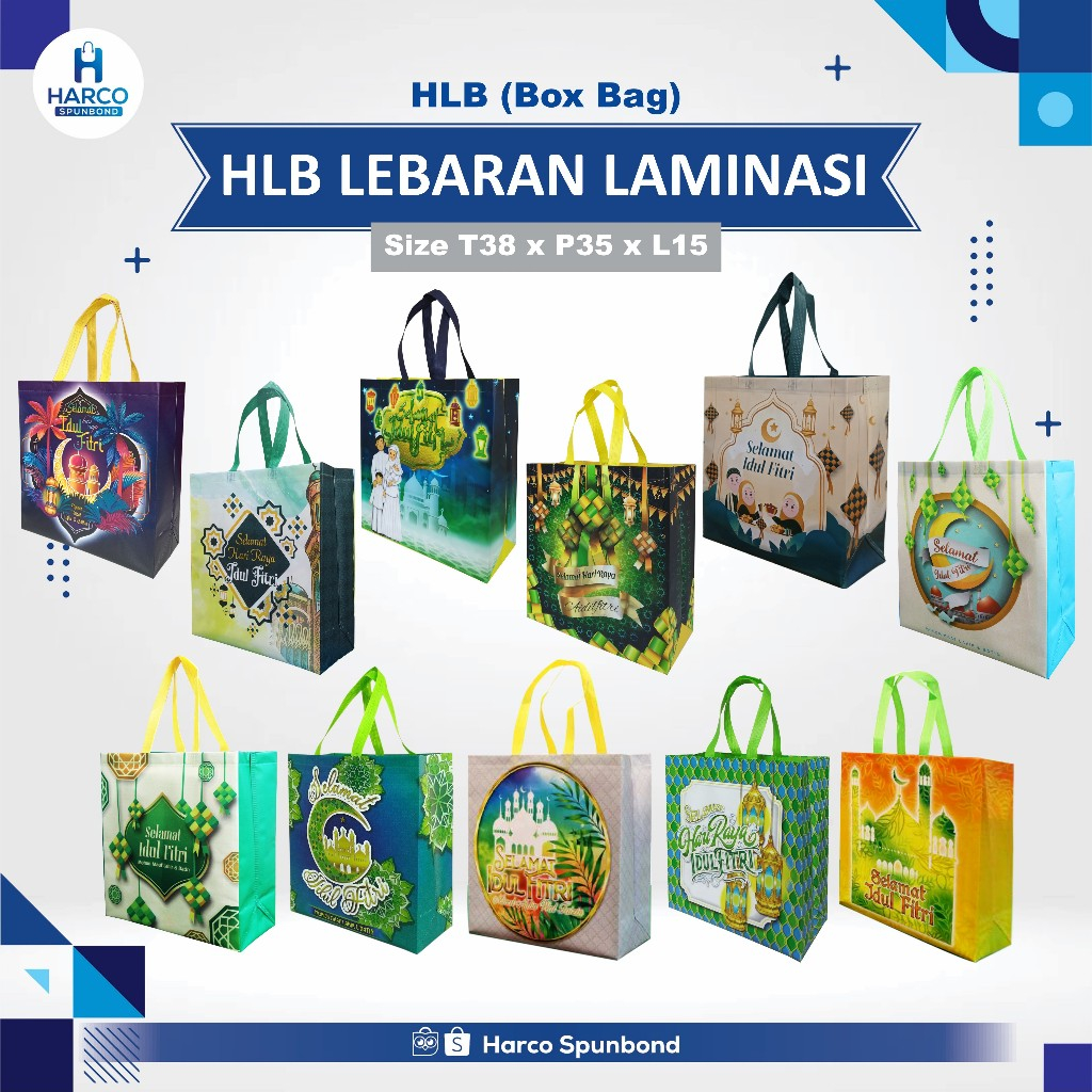 

Goodie Bag Lebaran Laminasi Jumbo | Tas Hantaran Lebaran Jumbo | Tas Parcel Lebaran | Tas Sembako Lebaran Uk. 38x35x15