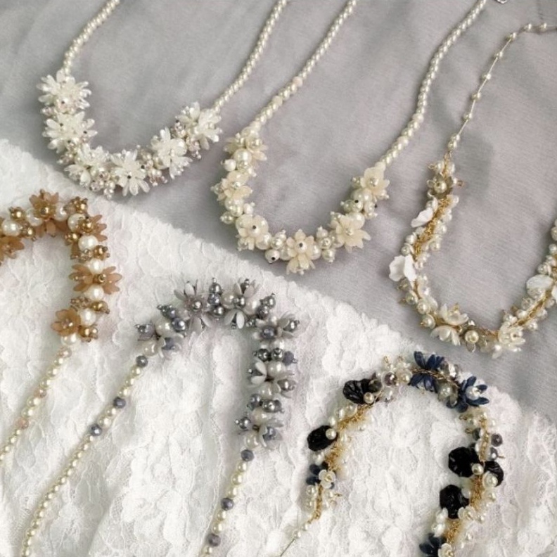 Kalung Hijab  Aksesoris Kalung  Kalung Mutiara Kristal Part 1 ART Z7U2