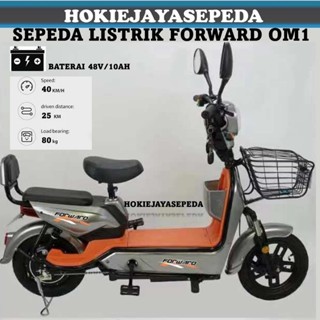 Sepeda Listrik FORWARD PRO 0M 1 Battery 48v DInamo 500 watt  max speed 25 km/h jarak tempuh 40km ban
