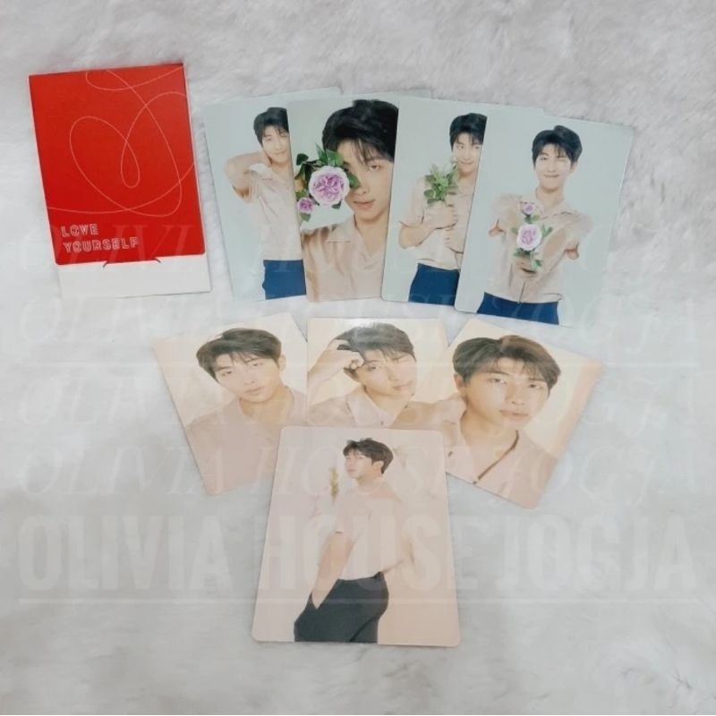 Photocard RM BTS Love Yourself Merah Mini Photocard BTS World Tour Love Yourself RM Merah