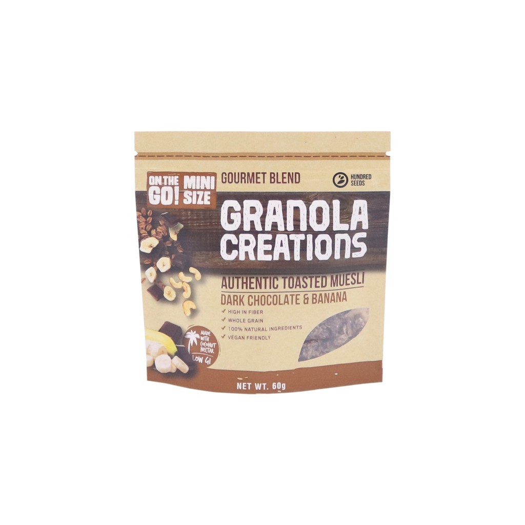 

Granola Creations Dark Chocolate & Banana 60 gr