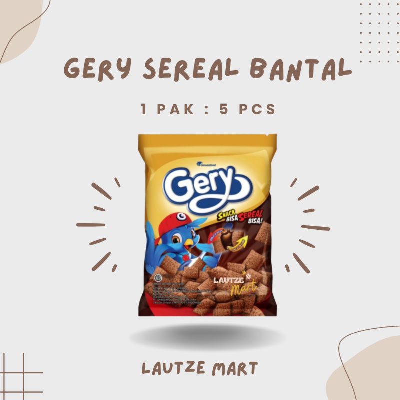 

Gery Sereal Bantal Coklat 1 Pak Isi 5 pcs @26gr