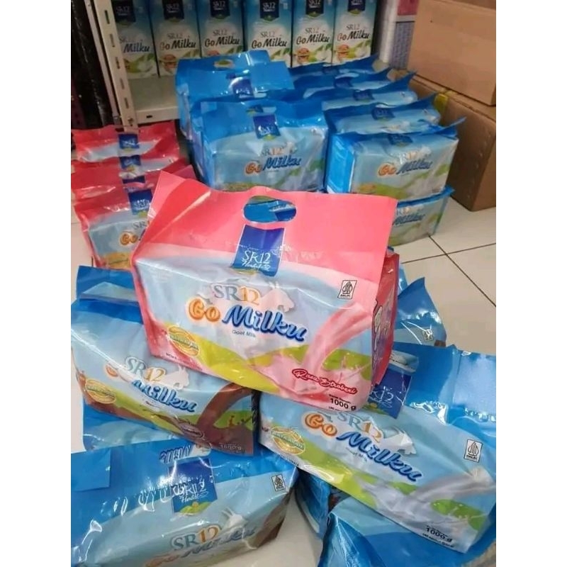 

SUSU KAMBING ETAWA SR12 / GOMILKU RENTENG / GOMILKU POUCH / GOMILKU RENCENG 25 GRAM / SUSU MEMELIHARA KESEHATAN BADAN / BPOM / SR12