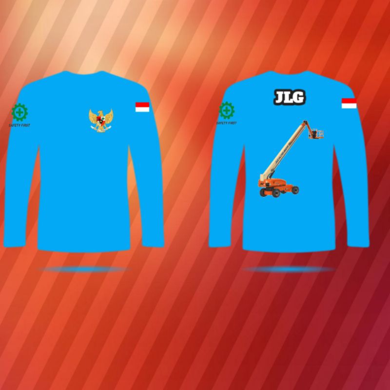 Kaos operator Bomlift cowok kaos pria operator muda