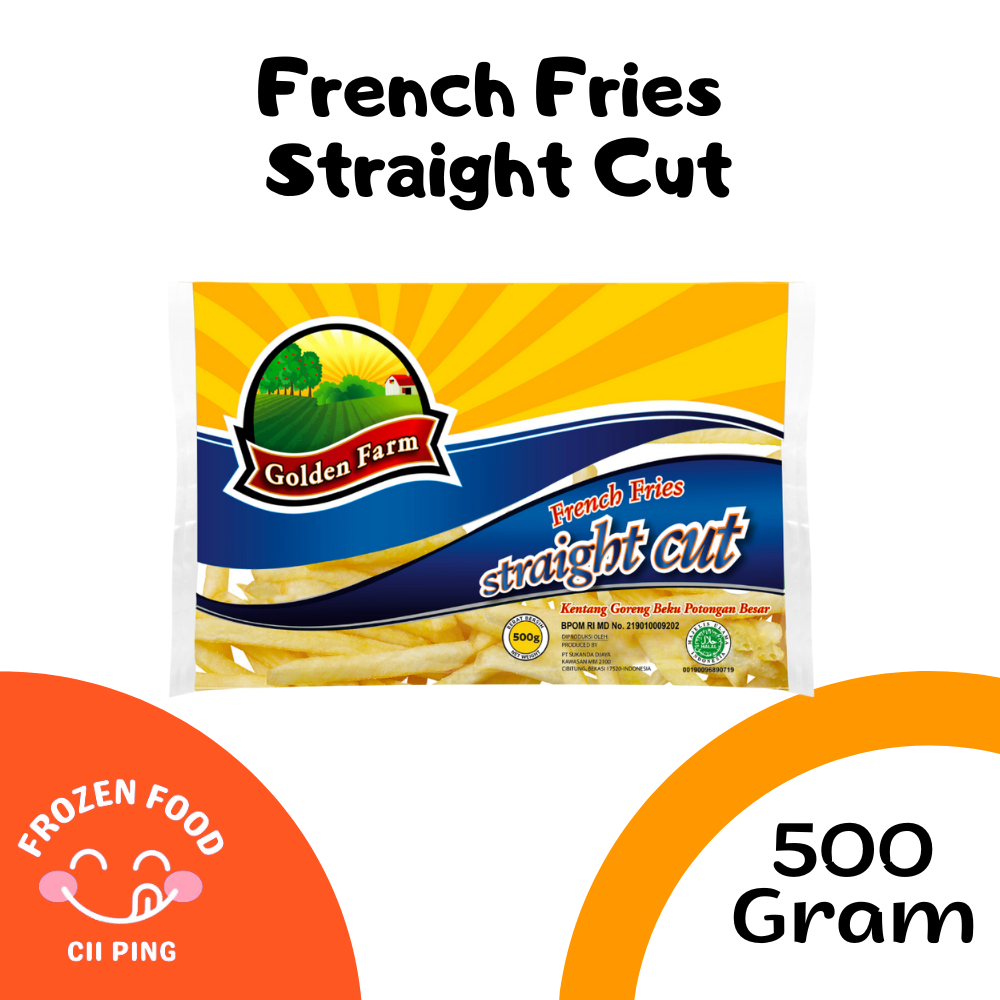 

Golden Farm Straight Cut 500 Gr / Kentang Beku / Frozen Food