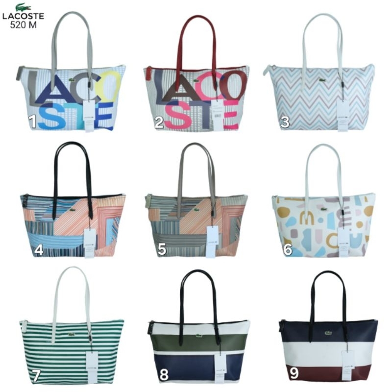 Tas Wanita Tote Bag Lacoste Motif A