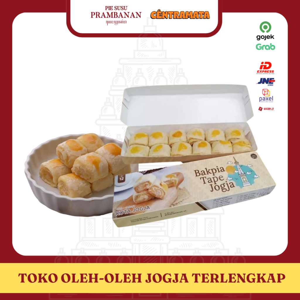 

Bakpia Tape Jogja Isi 12pcs | Oleh-Oleh khas Jogja