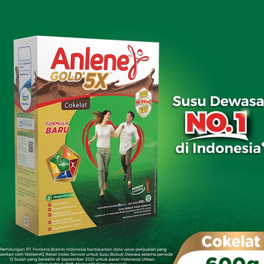 

Free Ongkir Anlene Gold 5X Susu Bubuk Dewasa Cokelat 6g Nutrisi Tinggi Kalsium Untuk Tulang Sendi dan Otot