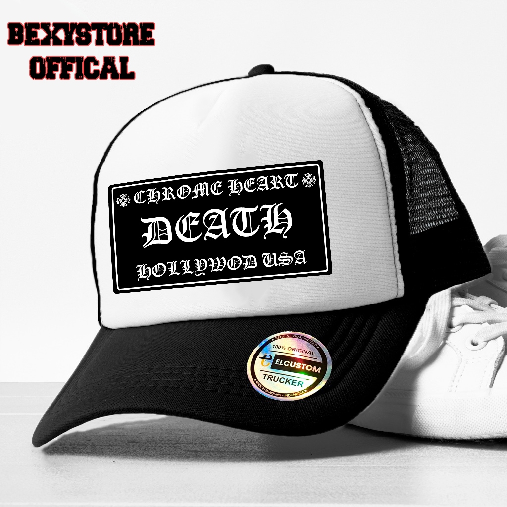 Topi Trucker CH DEATH  / Topi Band / Topi Baseball / Trucker Hat / Topi Jaring Distro / Topi Premium