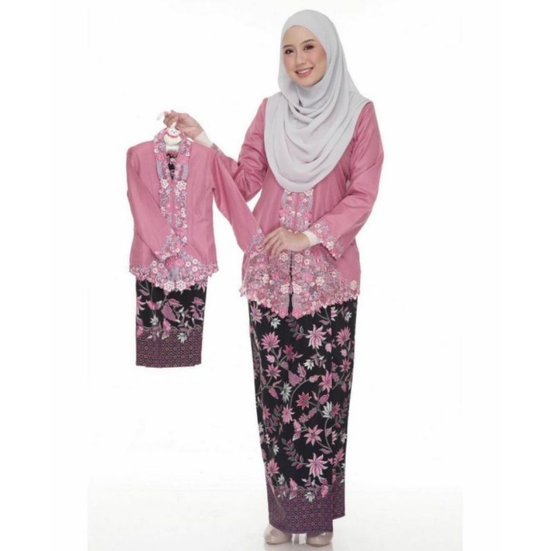 Sircinta One set Bahan Kebaya Encim Bordir Kombinasi Mix Kain Batik Meteran bySC