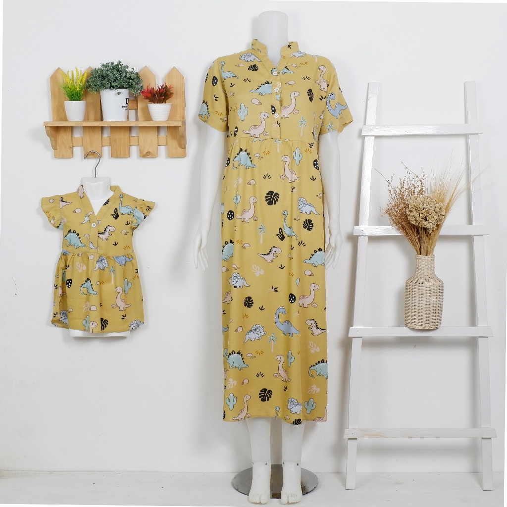 Daster Anak | Baju Anak Couple | Daster Couple Ibu anak Perempuan 6 Bulan - 5 Tahun