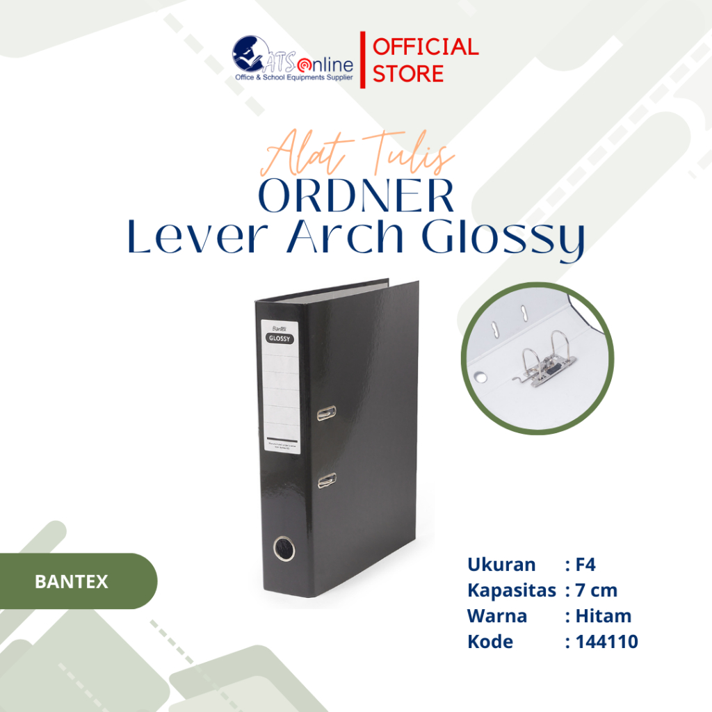 

BANTEX Ordner Lever Arch File F4 7 cm Glossy