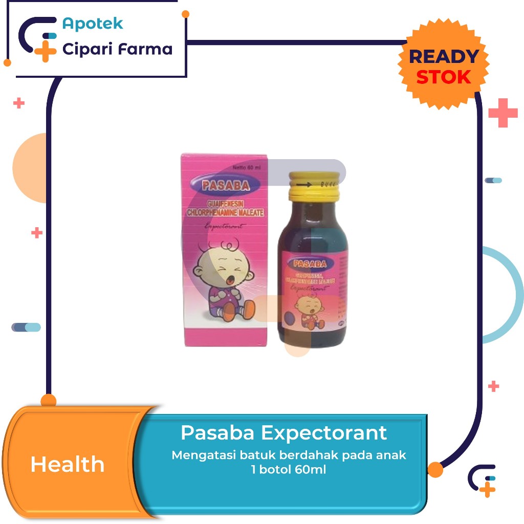 Pasaba Expectorant Sirup Obat Batuk | Pilek | Flu | Alergi Pada Anak isi 60ml