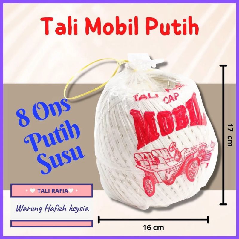 

tali rafia plastik warung Hafizh keysia merek mobil warna putih