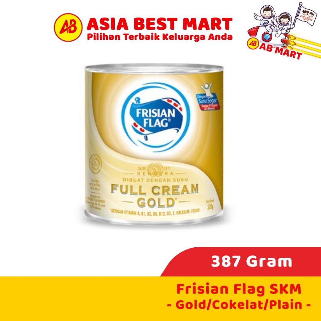 

Frisian Flag Bendera 387gr Kaleng Skm Gold Cokelat Plain Susu Kental Manis Condensed Milk