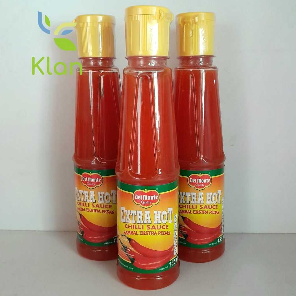 

DEL MONTE CHILI SAUCE EXTRA HOT / DELMONTE SAUS SAOS PEDAS BOTOL 135 ML