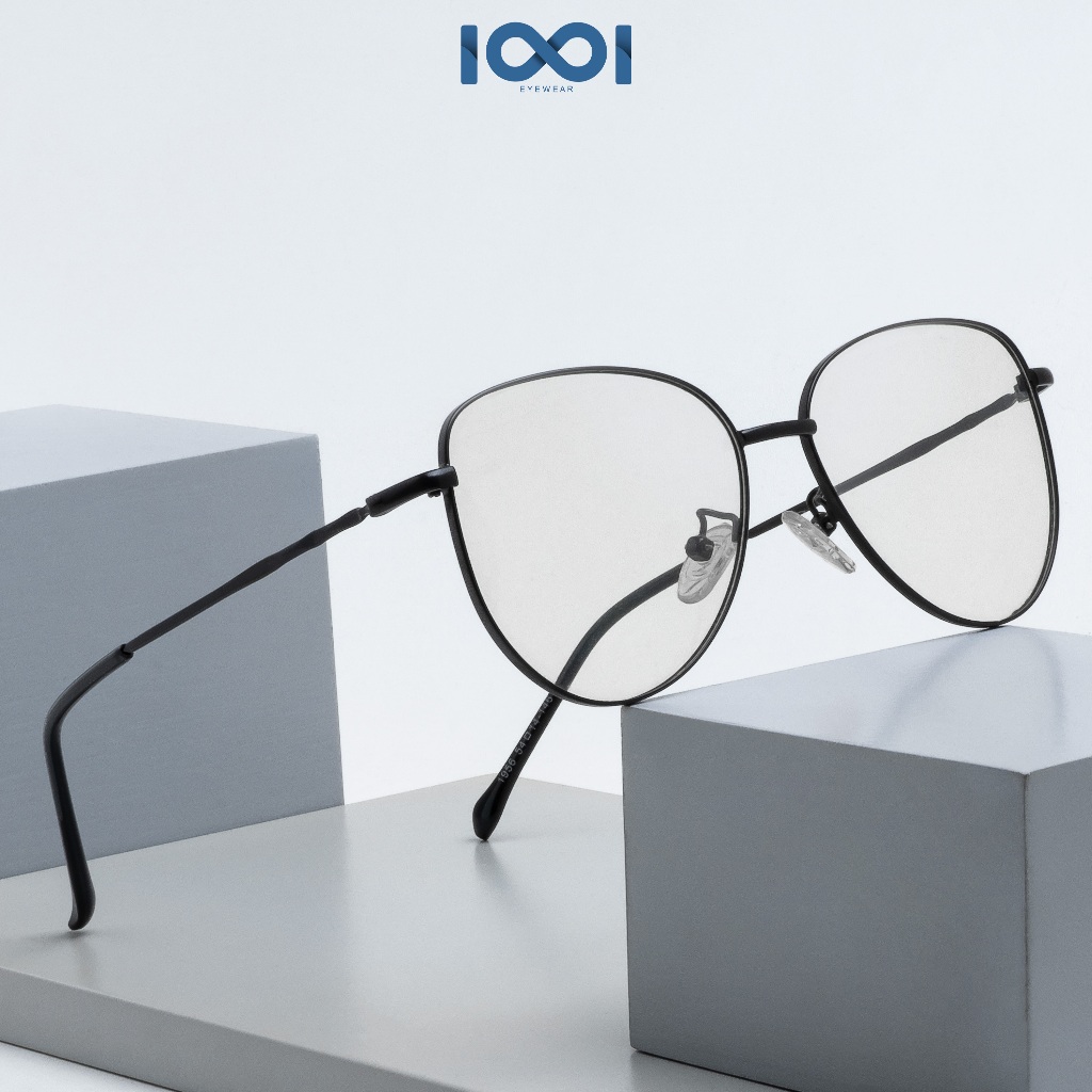 IOOI Eyewear -  Kacamata Oval Lens Photocromic Metal Bisa Minus/Plus/Cylinder Pria Dan Wanita 1956