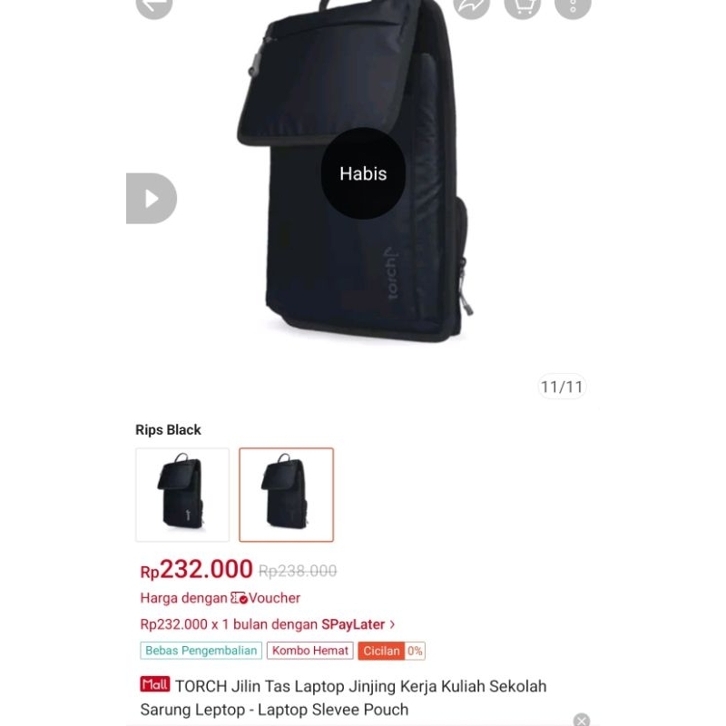 Murahhhh TORCH Tas Laptop