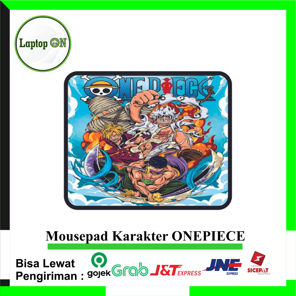 Mousepad Motif Karakter anti Slip Mouse pad One Piece - OnePiece 3