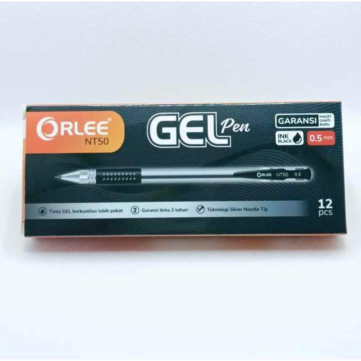 

BOLPOIN/PULPEN/BOLPEN GEL NT50 tidak macet tidak bluber/ ORLEE // 1 LUSIN ISI 12 PCS