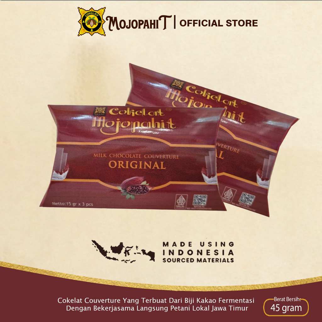 

Cokelat Mojopahit || Milk Chocolate Couverture 3 Stick