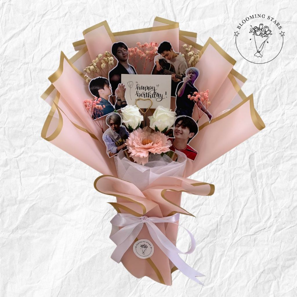 [FOTO, BUNGA, GREETING CARD] CUSTOM BUKET FOTO ARTIS / KPOP / IDOL / PRIBADI || PHOTO BOUQUET