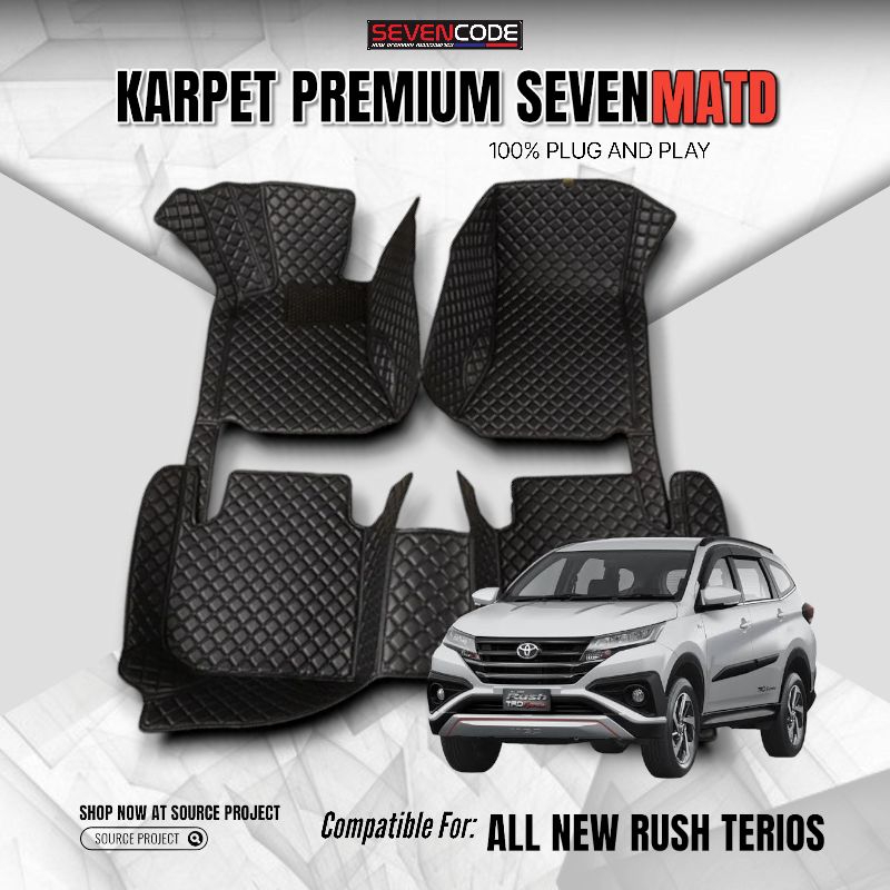 KARPET DASAR MOBIL SEVENMATD 7D - ALL NEW RUSH TERIOS