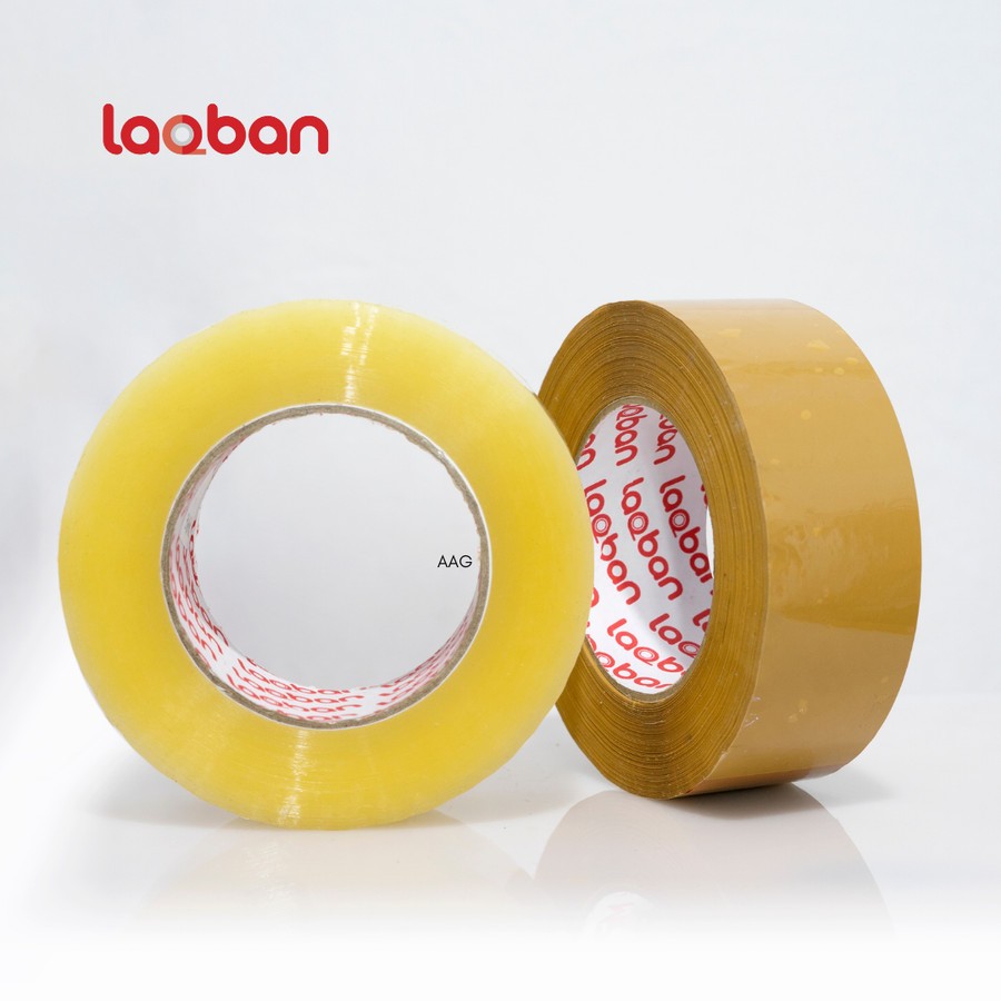 

Lakban 300 yard 45 mm 45 micron Bening / Coklat