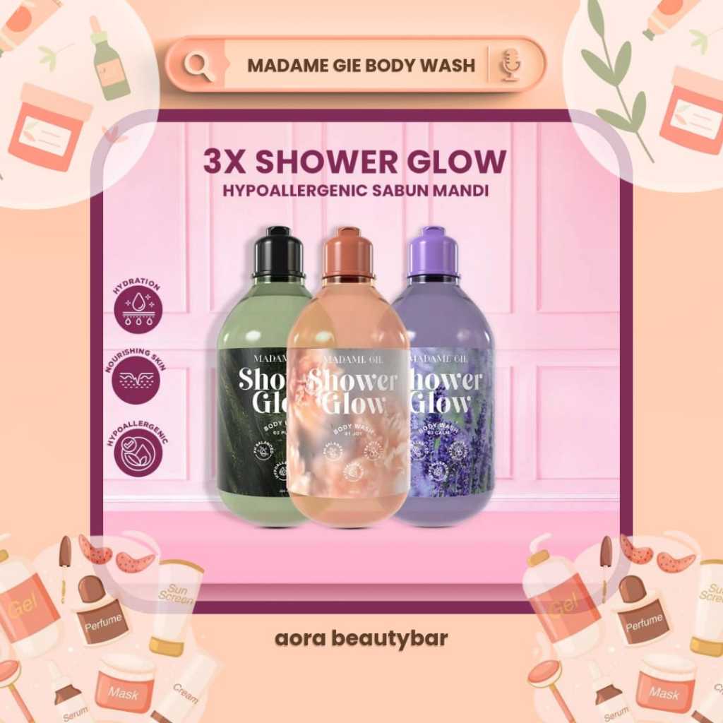 SHOWER GLOW MADAM GIE | HYPOALLERGENIC SABUN MANDI | BODY WASH