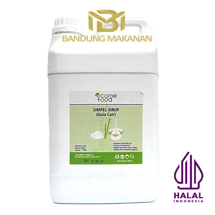 

Gula cair simple syrup comefood - 3kg