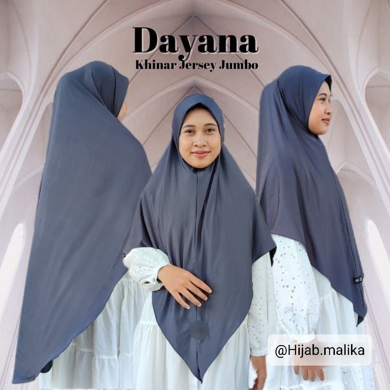 Khimar jersey jumbo Dayana ori by HIJAB MALIKA