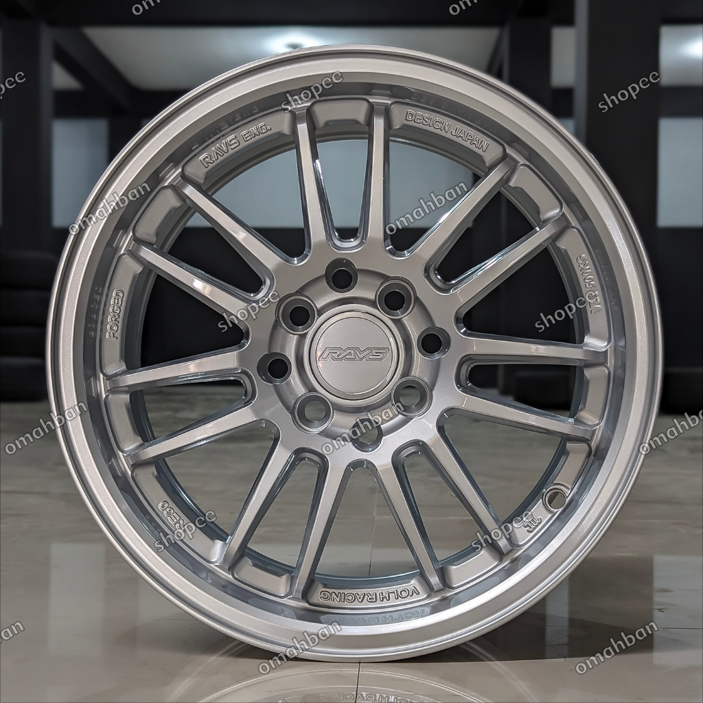 Velg Mobil Volk Rays RE30 R15 PCD 4x100/ 4x114. Silver
