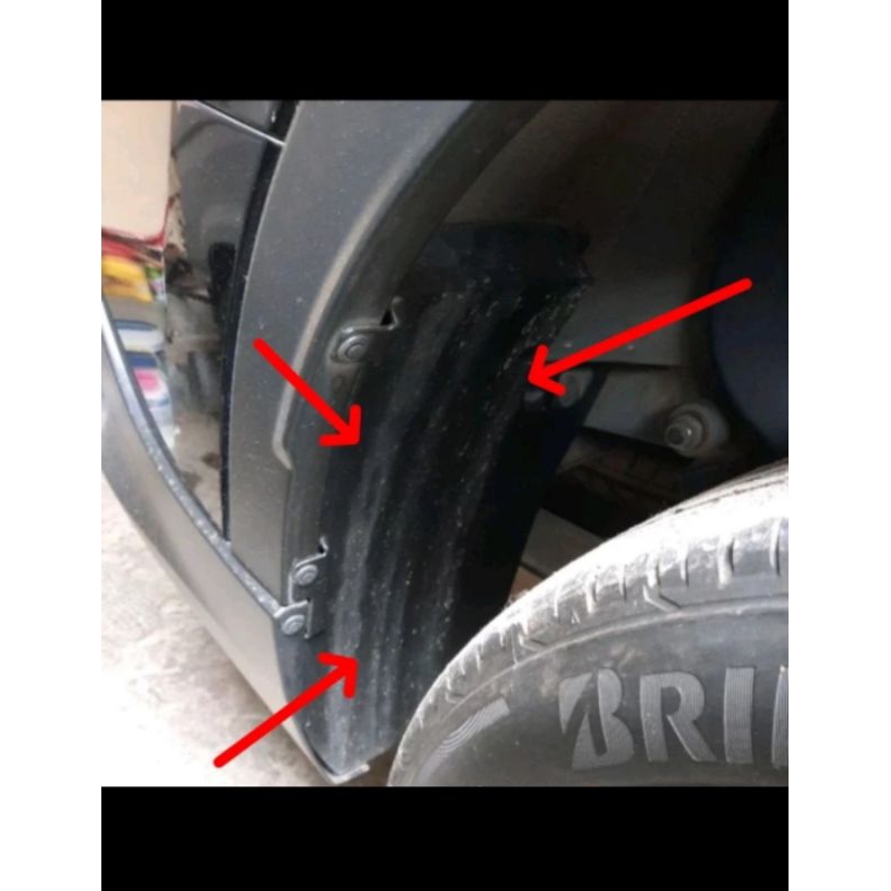 liner fender spakbor belakang original mobil toyota rush terios 2018