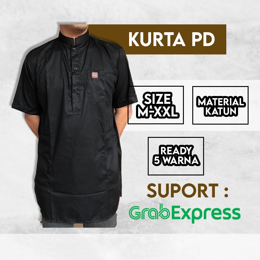 Baju Koko Pria Koko Kurta Lengan Pendek Kemeja Koko Kurta Dewasa Pakistan Putih Polos