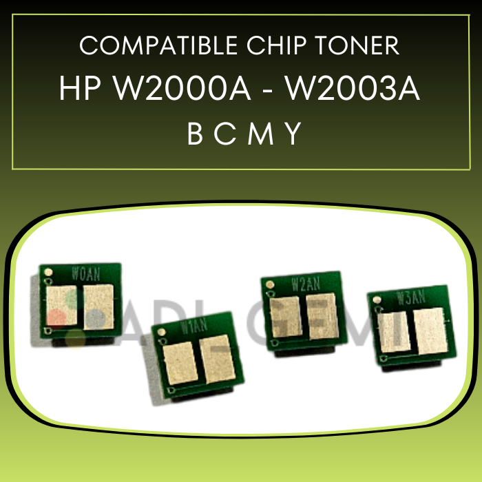 CHIP TONER HP W2000A W2001A W2002A W2003A - 658A - M751dn M856 M776