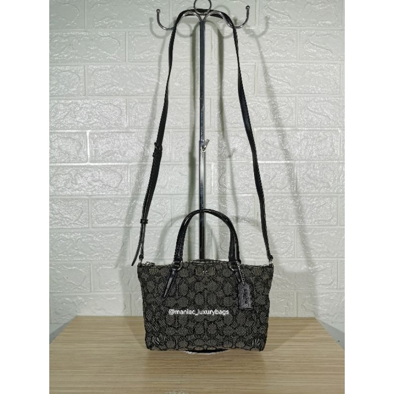 Satchelbag COACH*Mini Kelsey Jacquard Signature