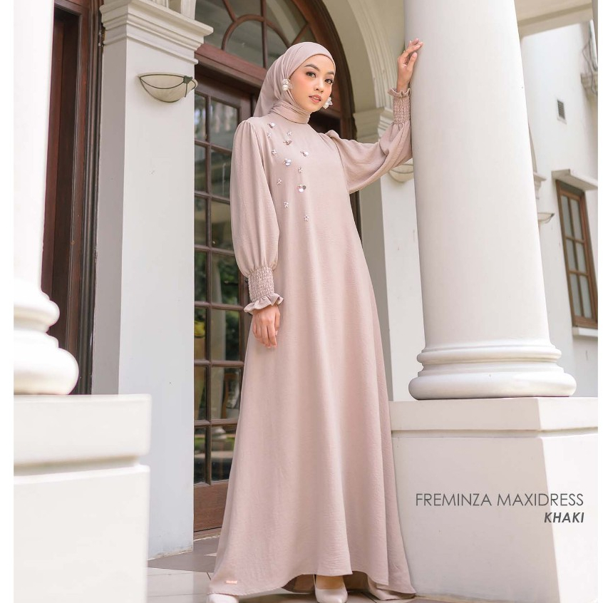Mayoutfit Freminza Maxidress | Baju Lebaran Dress Gamis Payet Series Exclusive-1