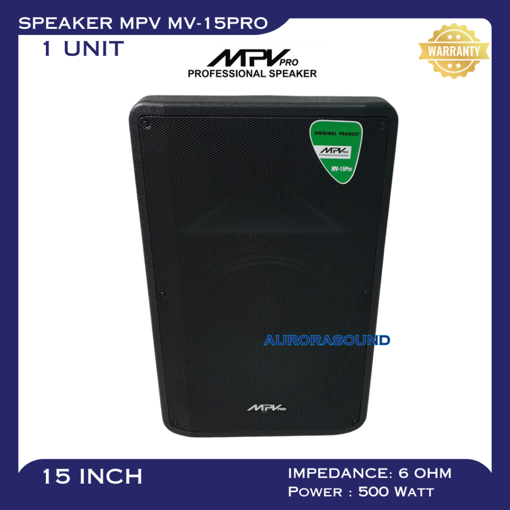 SPEAKER PASIF MPV MV-15PRO 15 INCH 15IN 15" FULL RAM ORIGINAL 1 UNIT