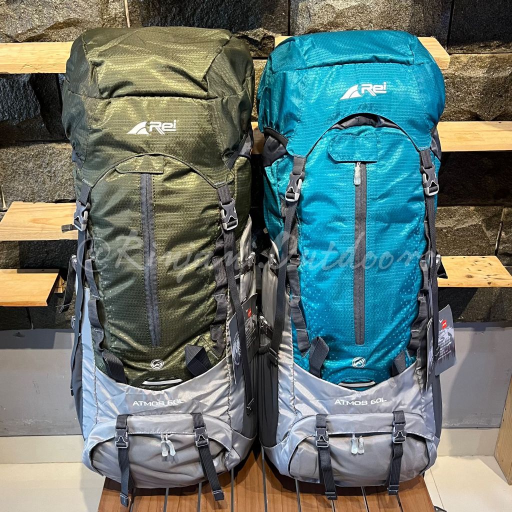 CARRIER AREI 60L ATMOS TAS GUNUNG AREI OUTDOORGEAR TAS KERIL REI 60L ATMOS TAS HIKING OUTDOOR 60L AR